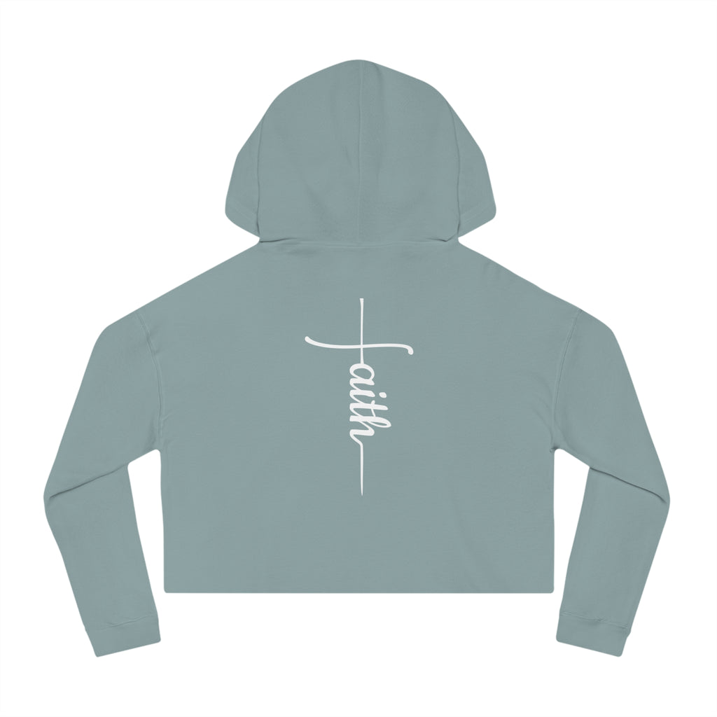 She Is Worthy-Cropped Hoodie