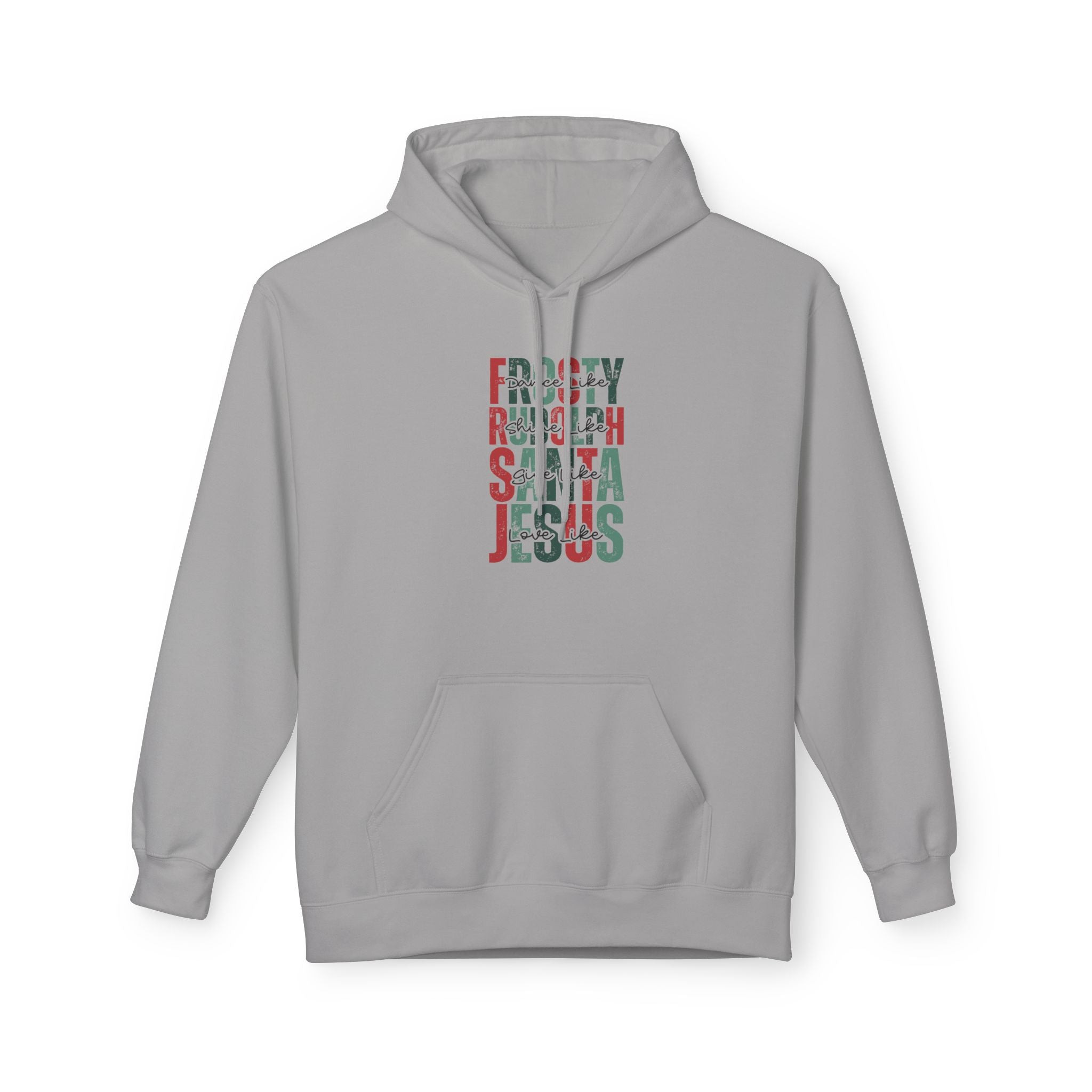 Holiday Fun Hoodie: Frosty Rudolph Santa Jesus Design