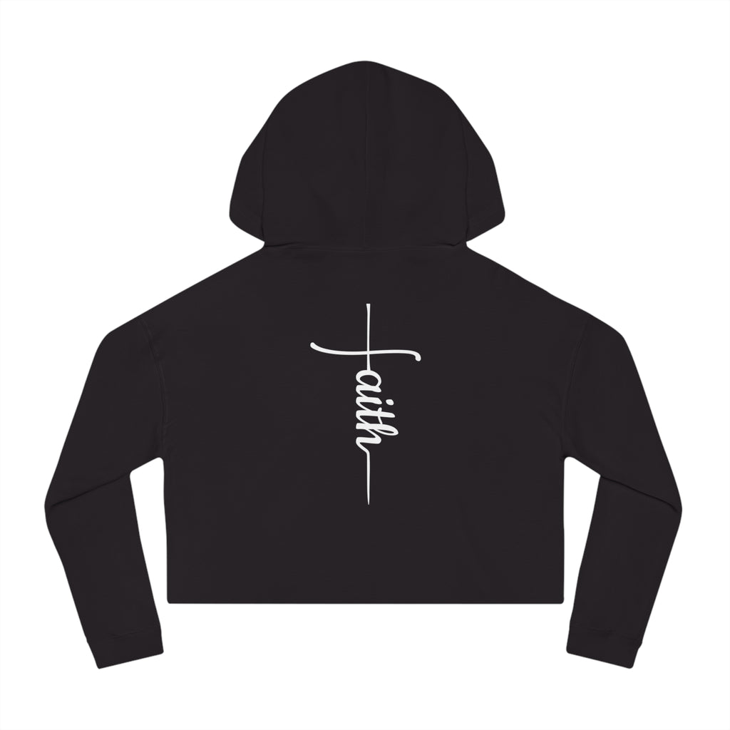 She Is Worthy-Cropped Hoodie