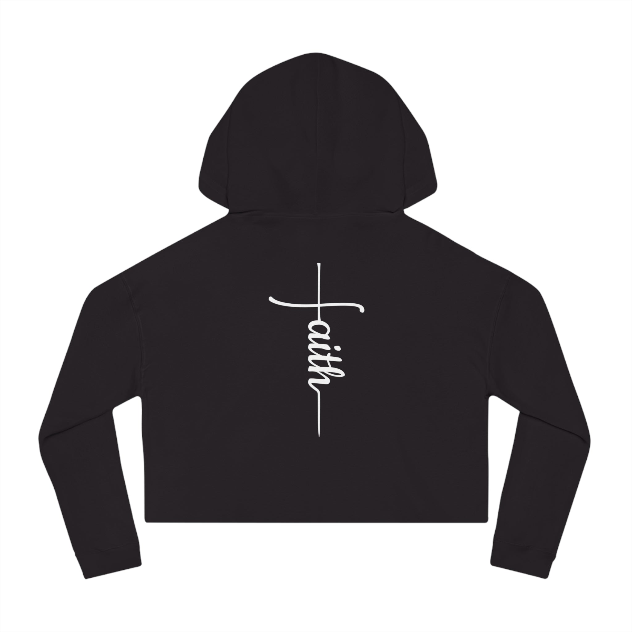 She Is Worthy-Cropped Hoodie