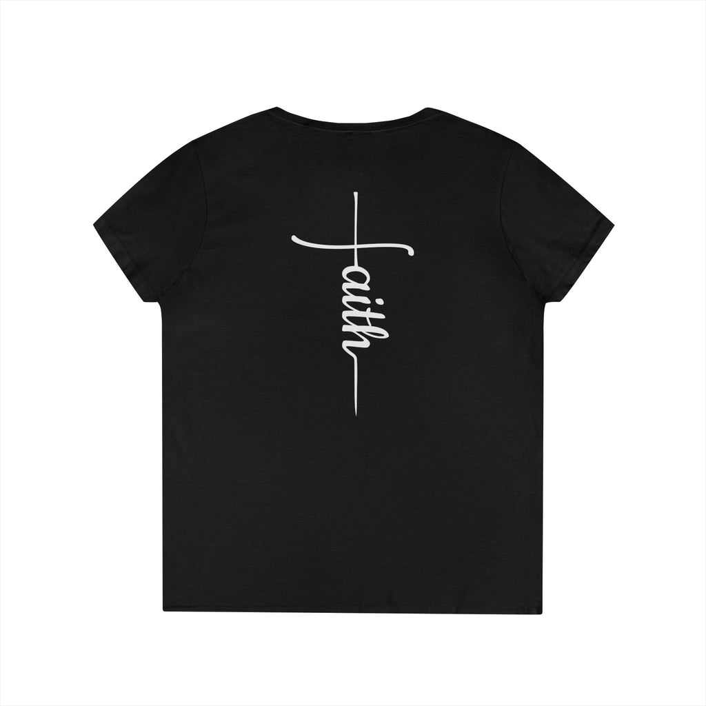 She Is Worthy- V Neck, Ladies Tee