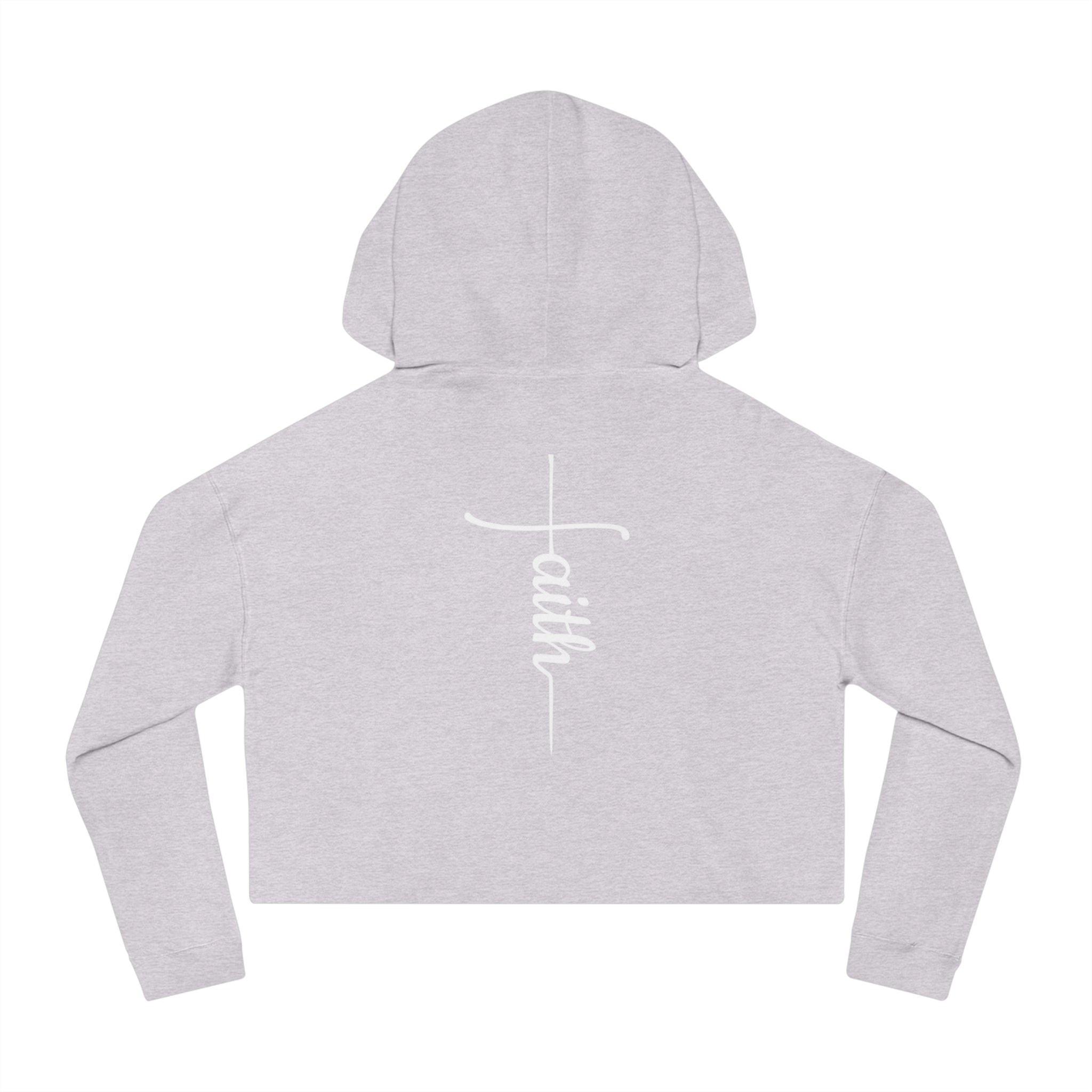 She Is Worthy-Cropped Hoodie