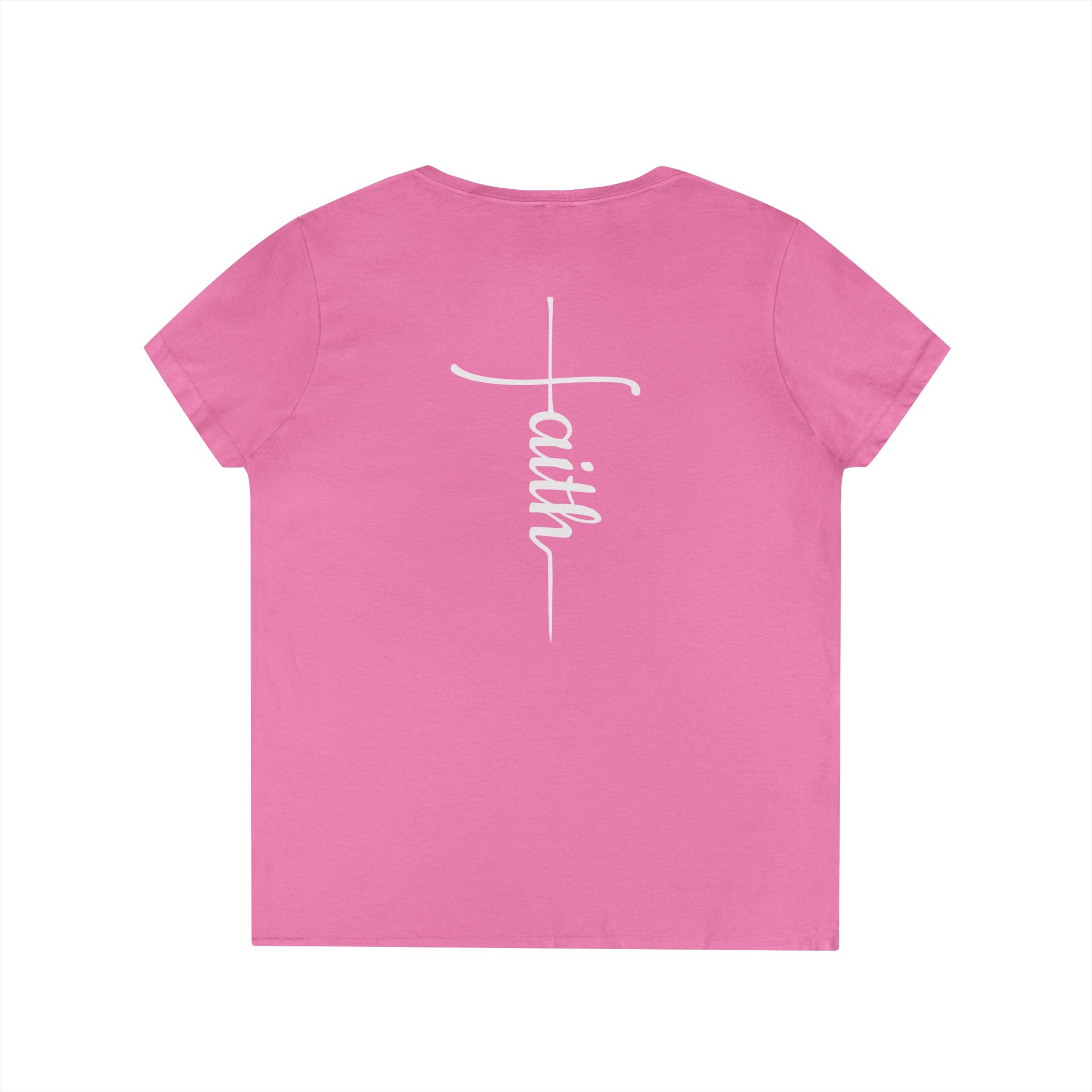 She Is Worthy- V Neck, Ladies Tee