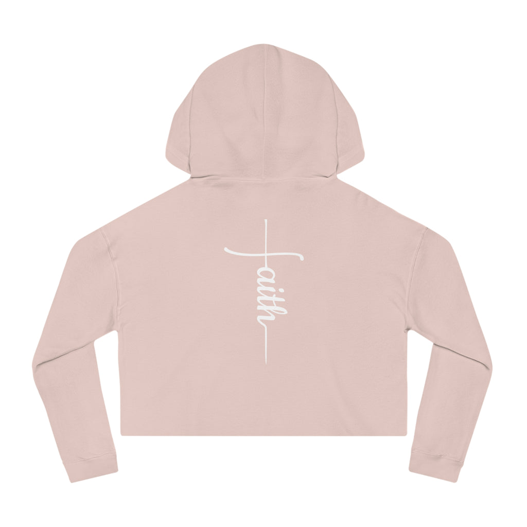 She Is Worthy-Cropped Hoodie